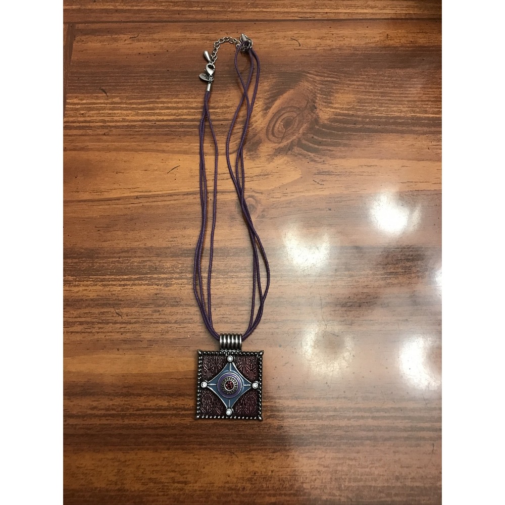 Lia Sophia designer artist gothic Leather necklace Choker